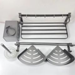 Wall Mounted Space Aluminium Extrusion Bathroom Towel Racks - Image 1
