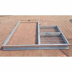 Iron Gp / gi sheet Outdoor Gate Frame Material Iron Shape Rectangular Open Style Hinged Material Grade 6061 Frame Thickness - Image 1
