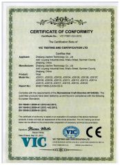 CE -float certificate from Zhejiang Jiachen Technology Co., Ltd.