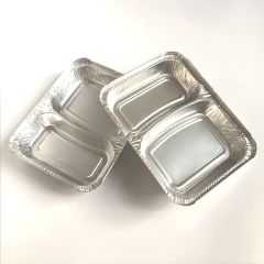 Premium 2 Compartment Aluminum Foil Food Storage Containers - Image 3
