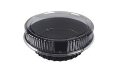 Disposable Food Grade Plastic Pet Round Container Deli Meat Slices Sushi Box - Image 1