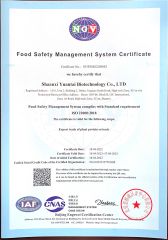 ISO 22000 certificate of Shaanxi Dongjiang Kangtai Health Industry Co., Ltd. – certificate photo, supplier certificates section
