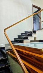Panel Wooden Staircase Railings Color black Design Panel Thickness all Material Wood Position Stairs Aesthetic Warm And - Image 3