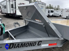 2024 Diamond C 8.5×20 20K Deckover Equipment Trailer w/ 72” Flip-Knee Ramps - Image 3