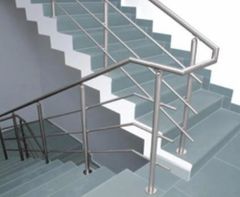 Deck Stainless Steel Railing, For Hotel, Mounting Type: Wall Design Panel Position Deck Gauge 16-gauge Mounting Type - R R Steel Trading And Fabrication
