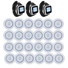 24 Button Transmitters 2 Wrist Pagers - Wireless Calling System - Image 1