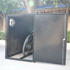 Outdoor Metal Bike Storage Box Bicycle Cabinet Locker Shed G.W 180kg N.W 160kg Condition New Logo Customized Number of Locker 1 - Suzhou Litan Metal Co., Ltd.