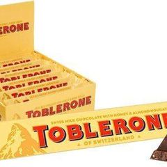 Toblerone Swiss Milk Chocolate with Honey & Almond Nougat (Pack of 20) - Image 1