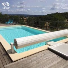 Above Ground Pool Cover System Automatic Rigid Slatted Pool Cover - Image 5