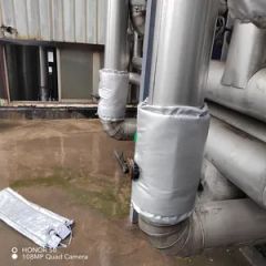 Reusable and Removable Glass Wool Steam Aluminum Pipe Insulation Jacket - Image 2