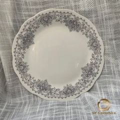 Crown Flower Gary 20PCS Dinner Set Pad Printing Porcelainware Ceramic Tableware Kitchenware - Image 2