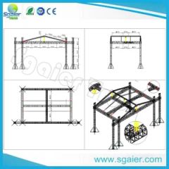 Aluminum Stage Truss 290*290mm 12" as Pitched Roof Truss Stage Equipment - Guangzhou Sgaier Truss Co., Ltd