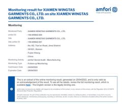 BSCI certificate from XIAMEN WINGTAS GROUP CO., LTD.