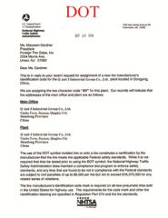 certificate certificate from Qingdao QJ Industrial Inc.