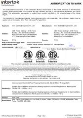 ETL certificate from Islow Electric (Zhongshan) Co., Ltd