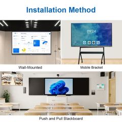 75 Inch Interactive Flat Panel Smart Board for Teaching Classroom ...