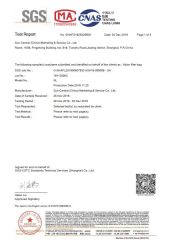 Nylon filter bag GB31604.30-2016 certificate of Filterek Products Tech Co., Ltd. – certificate photo, supplier certificates section
