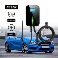 Wallbox Besen EV Charging Unit with Cable Type 2 20 Feet Weight 6kg Origin China Certificate CE Trademark BESEN IP Degree IP 66 - Image 1