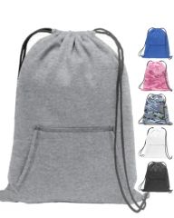 Drawstring Backpack Promotional Holly 210d Polyester Custom Logo Drawstring Bag - Image 1