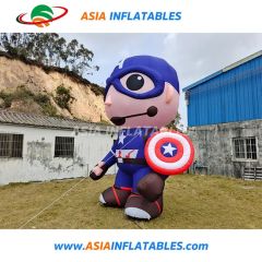 Inflatable Captain America Cartoon Model, Marvel Avenger Captain America Character Mascot - Image 2