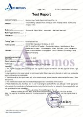 1 certificate from Suzhou Huiyu Textile Co., Ltd