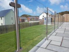 Glass Railing Stainless Steel Handrail Stair Railing Post Fence - Image 5