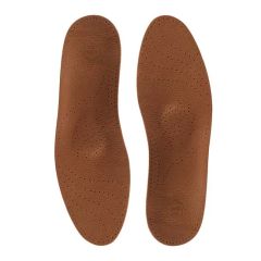 Customized Orthotic Insoles - Quilted Leather Padded Arch Support - Image 1