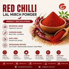 Premium Indian Red Chilli Powder | Dried Red Chilli | Food Grade | Bulk Supply - Image 1