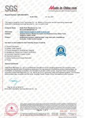SGS certificate from Jiangsu River Heavy Industry Co., Ltd