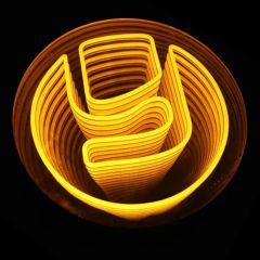 3D Infinity LED Neon Sign Creative Tunnel Lamp Illuminated Tunnel Mirror Light - Image 1