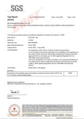 REACH Compliance certificate of CB (XIAMEN) INDUSTRIAL CO., LTD. – certificate photo, supplier certificates section