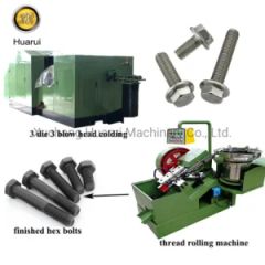 Flange Hex Bolt Making Machines, Cold Heading Machine, Thread Rolling Machine - Image 1