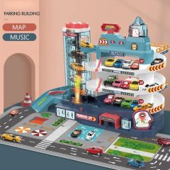 Juguete Wholesale Kids Electric Winding Stair Vehicles Stopping Place 3 Storey Car Track Building City Parking Lot Toys for Kids Play Set - Shantou S-Partner Toys Co., Ltd.