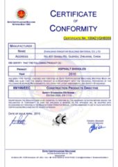 CE Certificate of Asphalt Shingle certificate of Zhanjiang Kingstar Building Material Co., Ltd. – certificate photo, supplier certificates section
