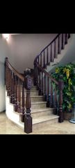 Panel Wooden Staircase Railings Color black Design Panel Thickness all Material Wood Position Stairs Aesthetic Warm And - Image 1