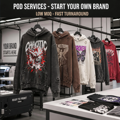 Washed 350gsm hoodies graphic pattern customized - Image 3