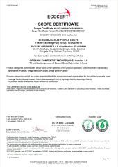 SCOPE CERTIFICATE certificate from Chengdu Molee Textile Co., Ltd.