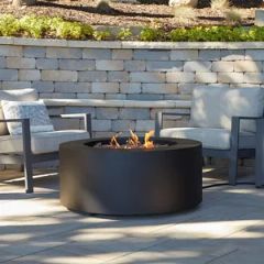 Outdoor Round Fireplace Powder Coated Metal Propane Fire Pits 18" High - Image 6