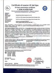 ATEX certificate from Shanghai Kaiwei Intelligent Technology (Group) Co., Ltd.