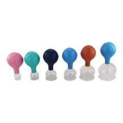 Vacuum Glass Facial Cupping Set with Rubber Bulb for Acupuncture Massager Therapy - Qinghe Chunol Medical Device Co., Ltd.