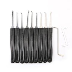11 PCS Supplies 1 Transparent Lock Professional Practice Locksmith Lock Pick Set - Image 3