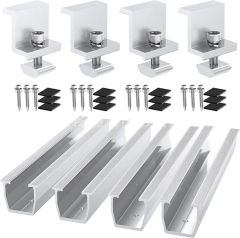 4PCS Mounting Rail Bracket for Flat Roof Solar Panel Module - Image 1