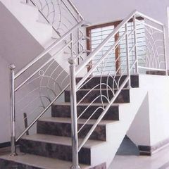 Stainless Steel And Glass Railings (SS 304) Application ANY Finish SS Glossy Post Shape Square Mounting Type ALL Railing System - Sarjanwal Steels And Industries Private Limited