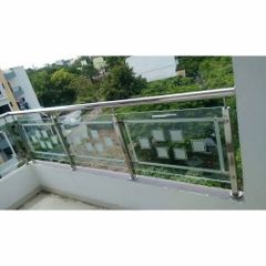 Spigot Based Stainless Steel Glass Balcony Railing Rail Height 750 mm Steel Grade SS 304 Application Balcony Glass Thickness 12 - Image 8