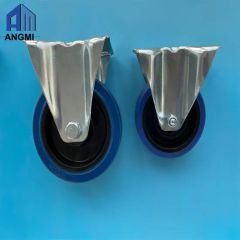 Static Trolley Rubber Lockable Caster Wheels Industrial Swivel Brake Casters Wheels - Image 3