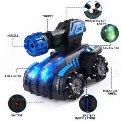 Remote Control Cars Shoot Water Bullet Guns Call Riya That Shoots Shooting Stunt RC Car - Image 6