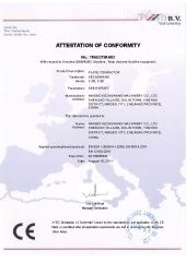 CE certification of C-60 plate compactor certificate from Ningbo Ace Machinery Co., Ltd.
