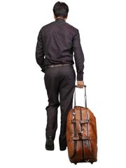 Genuine Leather Trolley Bags - Image 2