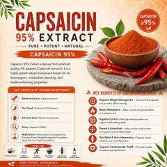 High-Purity Capsaicin 95% Powder | Natural Capsicum annuum Extract – product photo 1, product detail gallery