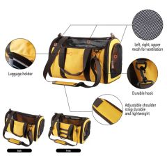 Durable Nylon PU & Polyester Lining Customized Foldable Portable Pet Carrier - Image 5